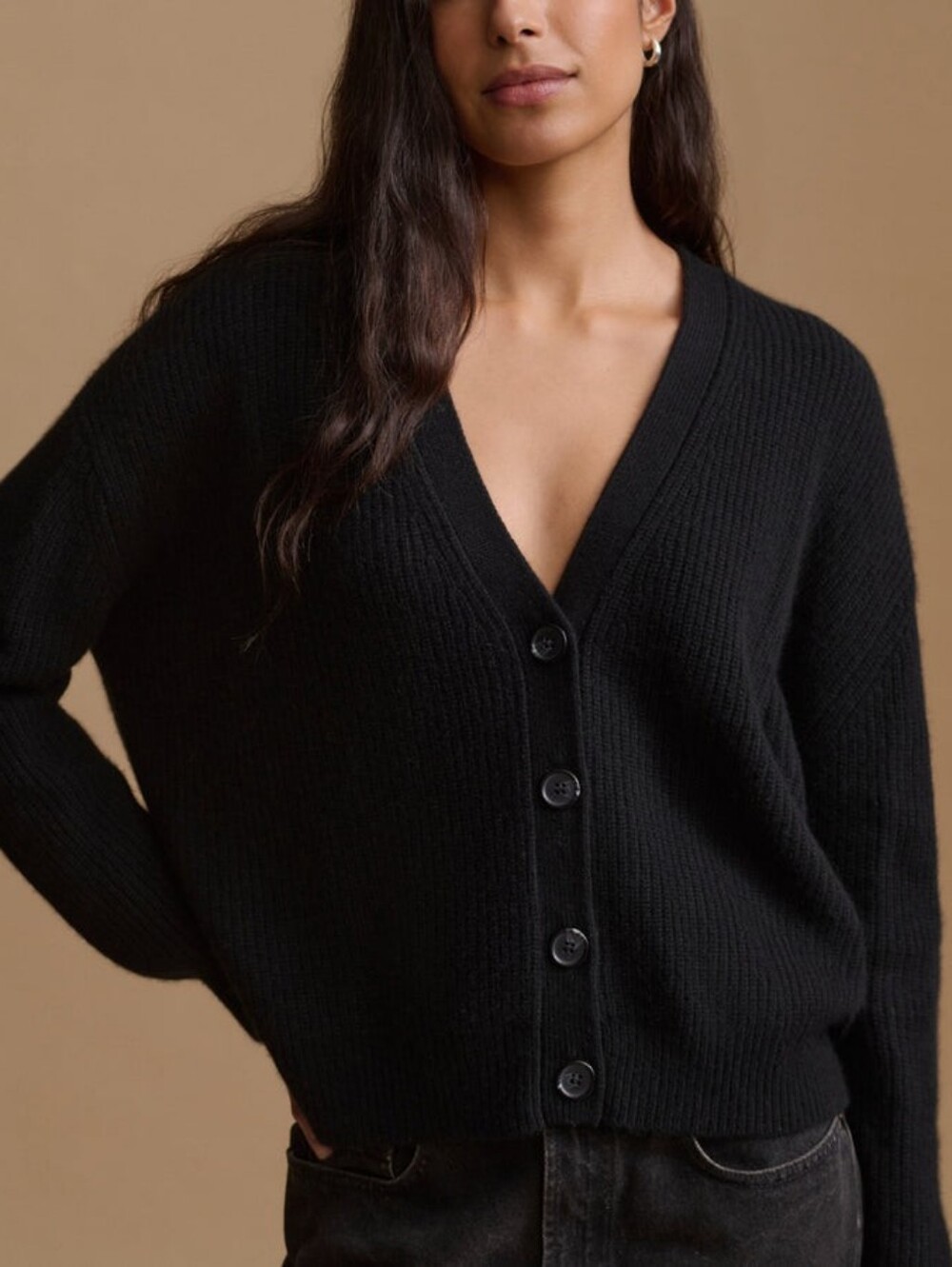 Jenni Kayne Cropped Cashmere Cocoon Cardigan - Picture 3 of 6